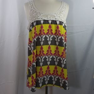 Kii Sleeveless Crocheted Top